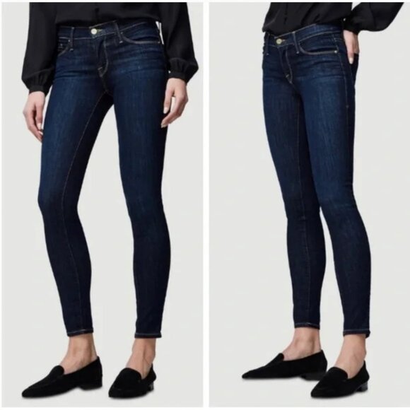 Frame Denim Denim - Frame Le Skinny de Jeanne Jeans in Queens Way Wash Premium Denim - size 27